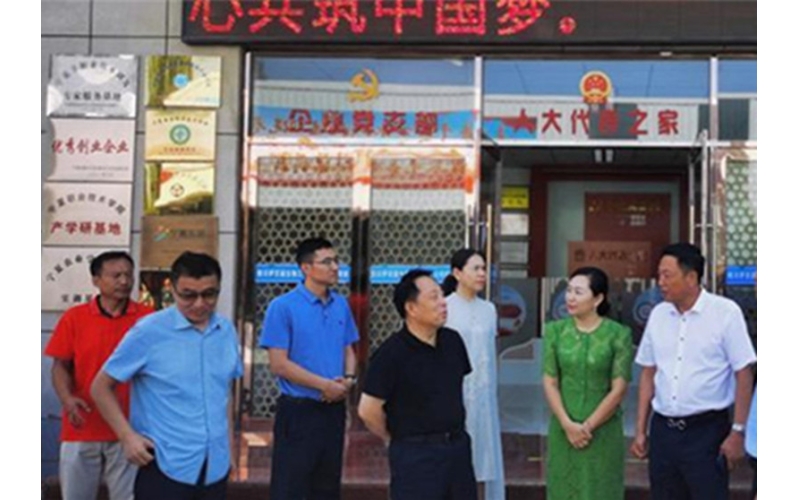 銀川市委常委、紀(jì)委書記、監(jiān)委主任劉智峰一行赴銀川伊百盛面對面問需求，實打?qū)嵔怆y題